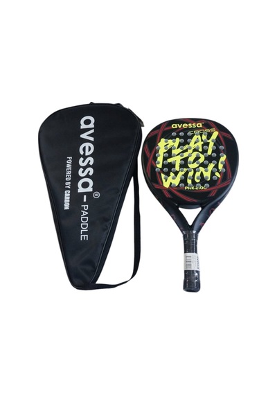 Delux Serisi Pratik Tatil Eşyası Egzersiz Prk-2100 Carbon Beach Paddle Raket Çantalı Kırmızı