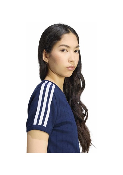 Ks9992-k Adidas Pstrıpe Ss Tee Kadın T-shirt Mavi Ks9992-k