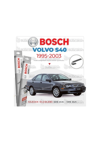 Volvo S40 Muz Silecek Takımı 1995-2003 Bosch Aeroeco