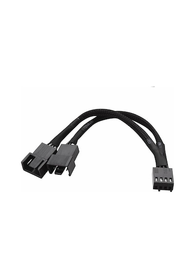 1 To 2 Çoğaltıcı 25cm Fan Uzatma Kablosu Y Tip 4 Pin 3 Pin Bilgisayar Kasa Anakart Ekran Kartı Soğut
