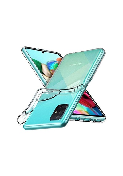A71 Için Kılıf Transparent Soft Beyaz Galaxy A71 İle Uyumlu Kılıf - Beyaz Diğer