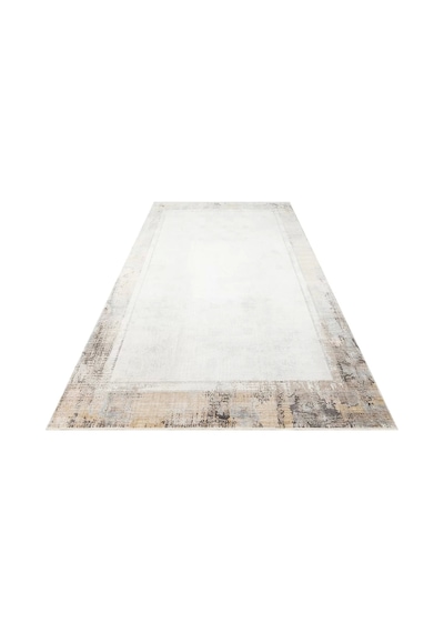 Hoom Rugs Bomonti Mhl 03 Cream Antrasit Viskon & Akrilik Modern Salon Halısı Krem - Antrasit