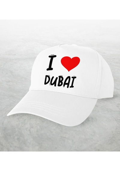 Bk Kids BK Gift I Love Dubai Tasarımlı Beyaz Şapka - Model 1