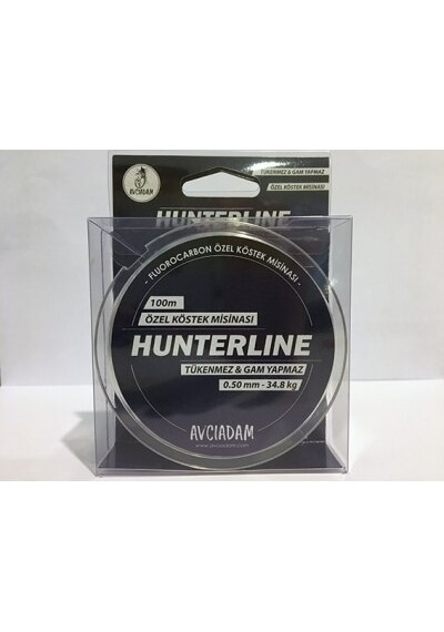 Hunterline 0,50 MM - 34.8 KG 100 M Fluorocarbon Köstek Misinası