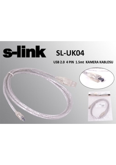 S-link Sl-uk4 Usb 2.0 1,5m 4 Pin Kamera Kablo