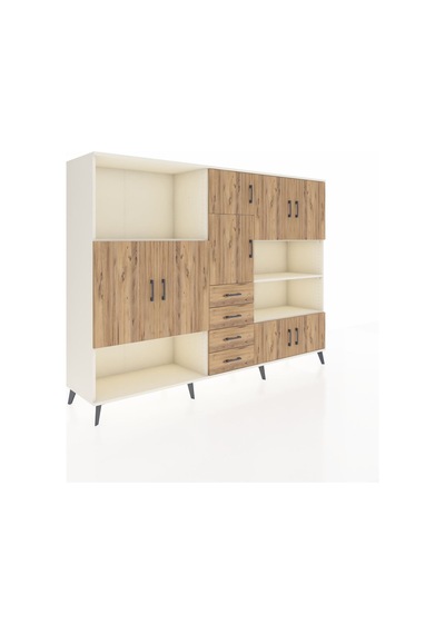 Hyperion Dolap 9 Raflı 4 Çekmeceli 8 Kapaklı 220x44x163 Aytaşı-ça Aytaşı-çam