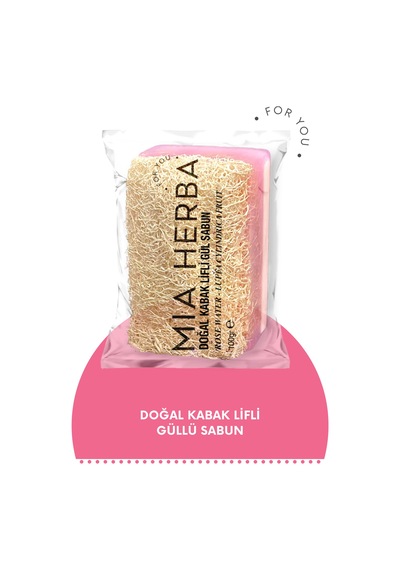 Mia Herba Doğal Kabak Lifli Gül Sabunu 100 G
