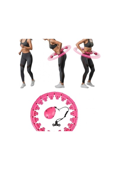 Ayarlanabilir Akıllı Hula Hoop Mor 680 Gr Ağırlık Toplu Masaj Halkalı Egzersiz Çemberi Çok Renkli