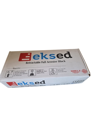 Eks -310 10 Metre Çelik Halatlı Geri Sarımlı Düşüş Durdurucu