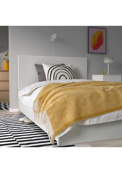 Ikea Klıppoxel Polar Koltuk Örtüsü Tek Kişilik 130 X 170 Cm Hardal