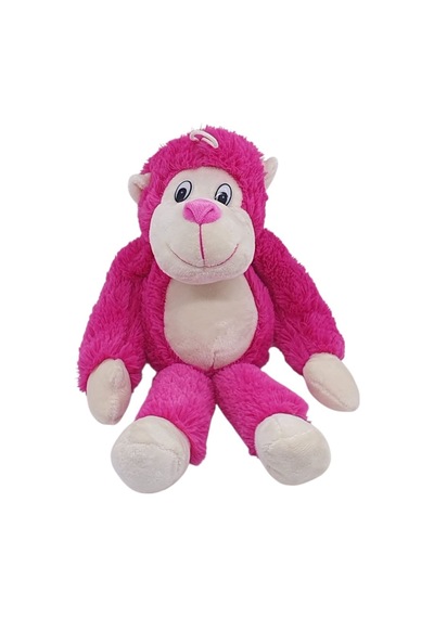 Peluş Maymun 40 Cm - Yumuşak Peluş - G5501 - Pembe