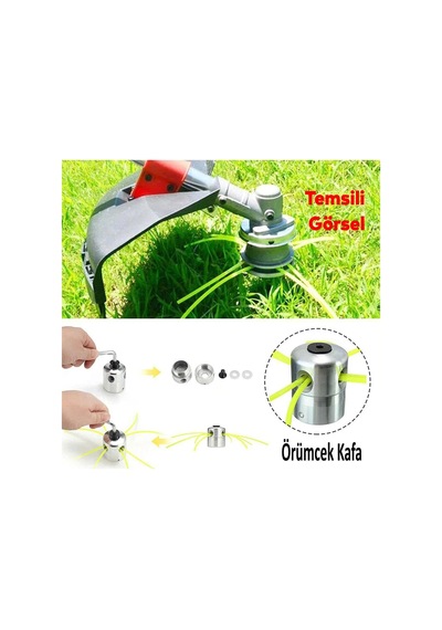 Motorlu Çim Biçme Örümcek Kafa Aluminyum