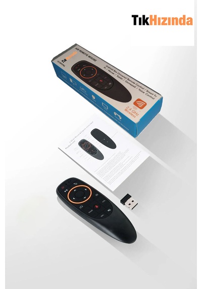 Android Tv Box ,akıllı Kumanda, Air Mouse, Sesli Kontrol, 2.4g