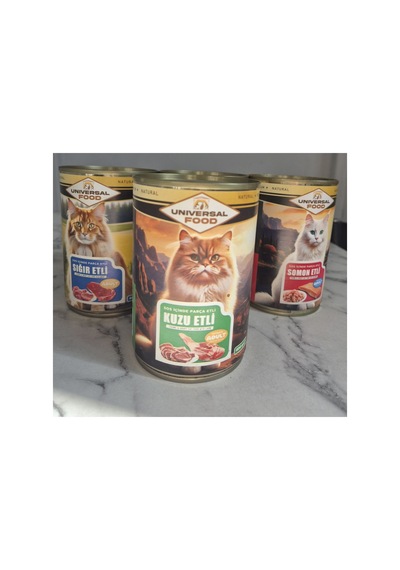 Premium Yetişkin Yaş Kedi Maması 4 Çeşit. Her Biri 400 Gr