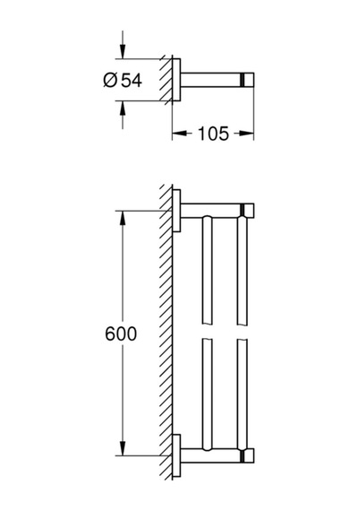 Grohe Ikili Havluluk 60 Cm Essentials Krom - 40802001 Diğer