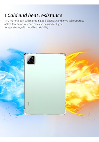 Xiaomi Pad 7 Pro Kılıf Şeffaf Silikon Köşe Korumalı Crystal Clear Darbe Emici Arka Kapak Arka Kapak Xiaomi Pad 7 Pro Kılıf Şeffaf Silikon Köşe Korumalı Crystal Clear Darbe Emici Arka Kapak Arka Kapak