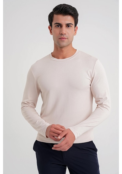 Efor Ts 870 T-shırt Slim A.bej Casual Bej