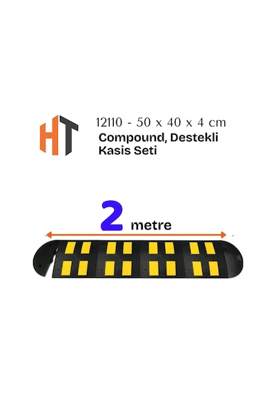Kauçuk Yol Kasisi, Destekli Kasis Seti 2 Metre