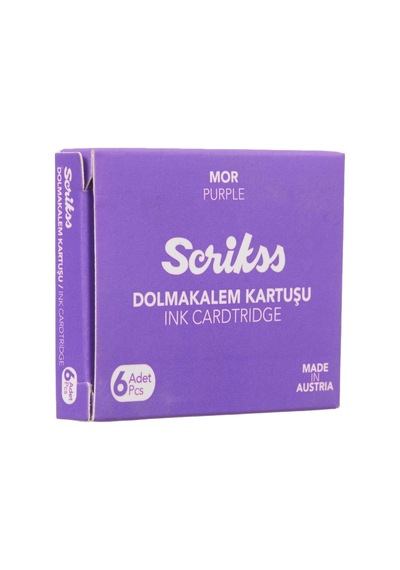 Tr Kartuş Dolma Kalem Kartuşu 6'li Paket Mor Diğer