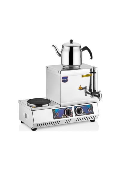 Remta 15 Model Pleyt Isıtıcılı Tek Demlik Kapasiteli 13 L Çay Kazanı Inox