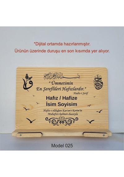 Münzevi Masaüstü Ahşap Rahle/tablet/kitap Tutucu-model025
