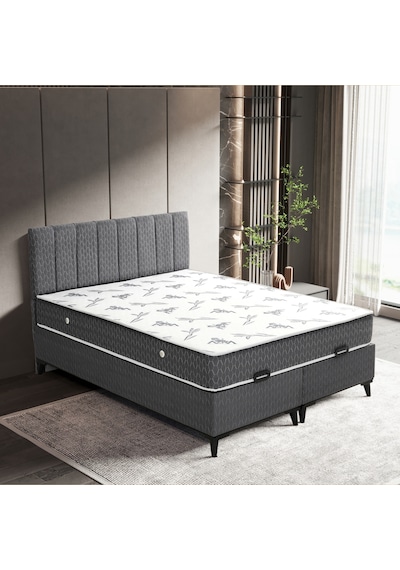 Luna Comfort Çift Kişilik Yatak Baza Başlık Set 3'lü Set Konuma Özel Teslimat 160 x 200 CM