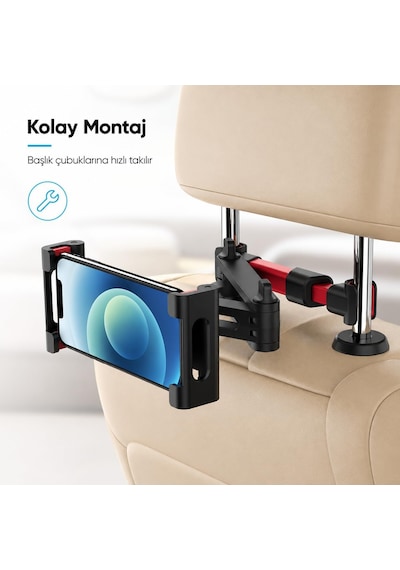 Araba Koltuk Arkası Tablet Tutucu Ayarlanabilir Araç İçi Tutacak