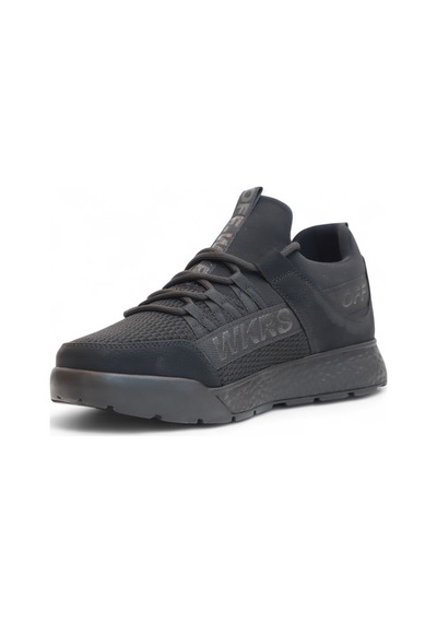2200-wickers Anatomik Tabanlı Unisex Bağcıksız Sneakers Ayakkabı Siyah