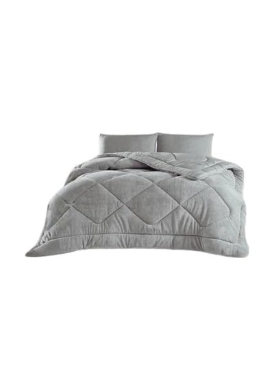 Teksnil Home Çift Kişilik Çift Taraflı Gri Welsoft Yorgan 195 X 2