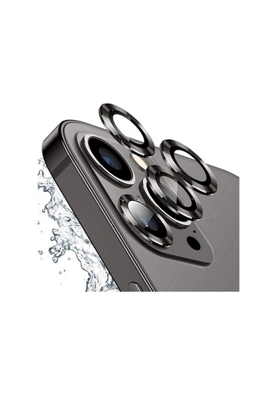 Apple Uyumlu   iPhone 12 Pro Max 3D Metal Çerçeveli Kamera Lens Koruyucu (484505230)