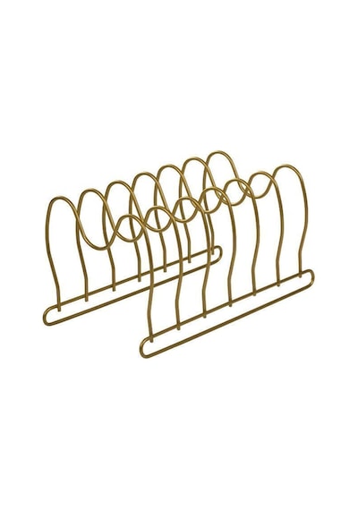 Edora Home Gold 6 Bölmeli Tava Ve Tencere Kapağı Düzenleyici, Çekmece Organizeri - Metal Paslanmaz