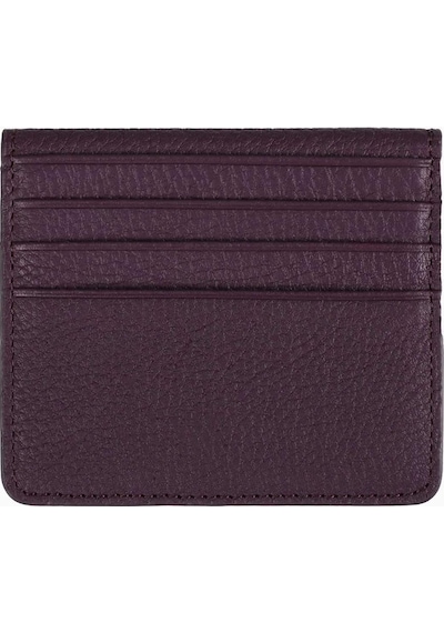 Damy Hakiki Deri Unisex Kartlık 512mg - Mürdüm