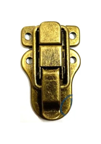 Sandık, Kutu Klipsi, Ön Kilidi - 48x30mm, Antik, 100 Adet Belirtilmemis