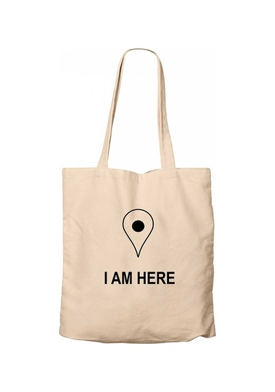 I am Here Krem Kanvas Bez Çanta Krem