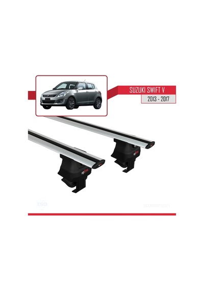 Suzuki Swift V 2013-2017 Arası İle Uyumlu Ace-4 Ara Atkı Tavan Barı Gri