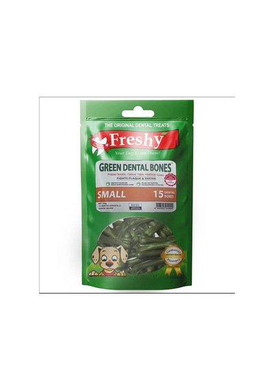 Freshy Green Dental Bones Ağız Kokusu Önleyici Kemikler 150 Gr Small 15 Adet