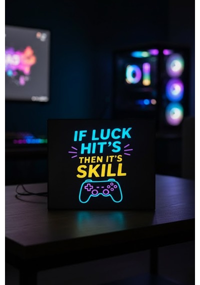 Gaming Tasarımlı Dekoratif Aydınlatma Gece Lambası Çok Renkli