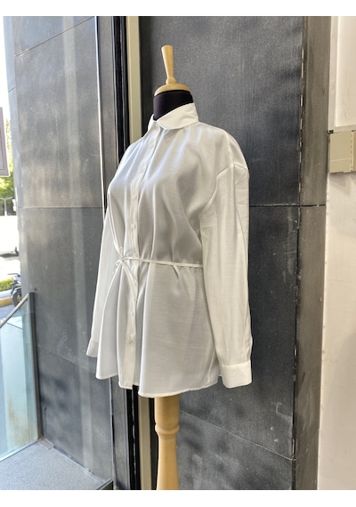 Pera Moda Çok Yönlü Bağlanabilir Oversize Gömlek Beyaz