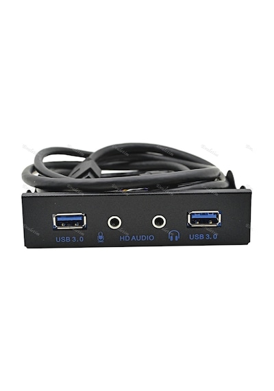 3.5 İnç 2 Port Usb 3.0 3.5Mm Floppy 4291A Mikrofon Kulaklık Diske