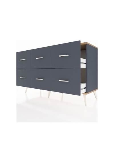 Kronos Konsol 6 Çekmeceli 132x59x83 Antrasit-çam/antrasit Çam/antrasit Kronos Konsol 6 Çekmeceli 132x59x83 Antrasit-çam/antrasit Çam/antrasit