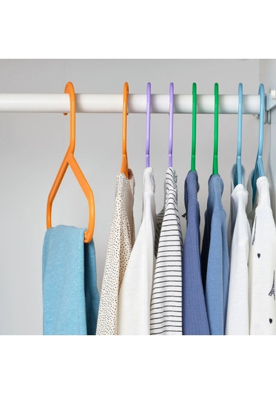 Ikea Bagıs Çocuk Elbise Askısı 8'li 34 Cm Çok Renkli