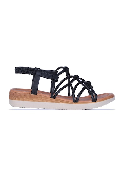 Moda Ayakkabı 851 Yazlık Düz Sandalet Ayakkabı Siyah
