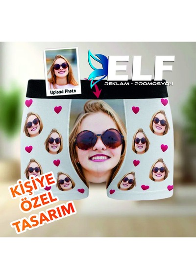 Kişiye Özel Basklı Boxer Resimdeki Renk