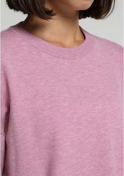Colin's Colins Regular Fit Yuvarlak Yaka Düz Kadın Pembe Kazak Cl1081242 Q1.v2 Pme Pink Melange