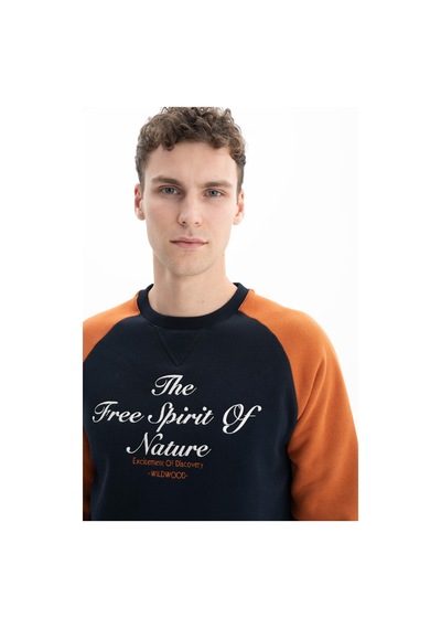 AR-MA Arma Erkek Regular Fit Baskı Yazılı Bisiklet Yaka Sweatshirt 001