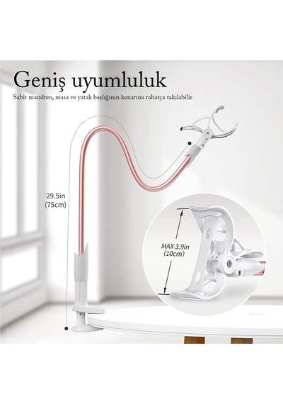 Bix Saiji Ivy Akrobat Esnek Telefon Tutucu Pembe