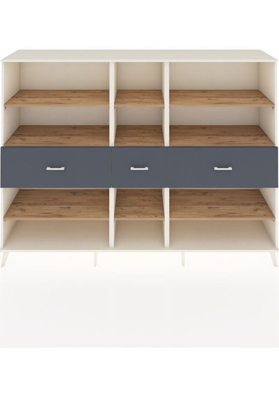 Hyperion Dolap 9 Raflı 3 Çekmeceli 220x44x163 Aytaşı-çam/antrasit Atlas Çam/antrasıt - Aytası Hyperion Dolap 9 Raflı 3 Çekmeceli 220x44x163 Aytaşı-çam/antrasit Atlas Çam/antrasıt - Aytası