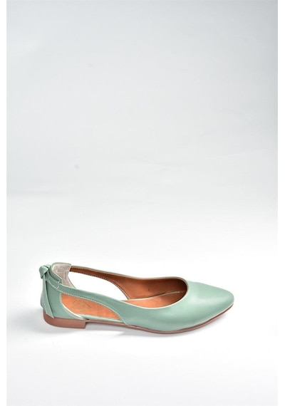 Fox Shoes H726324009 Su Yeşili Kadın Babet Su Yeşili-suni Deri Su Yeşili