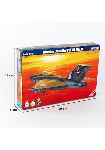 Mistercraft D043 1/72 Gloster Javelin Faw Mk.8 Savaş Uçağı Plastik Model Kiti-51243