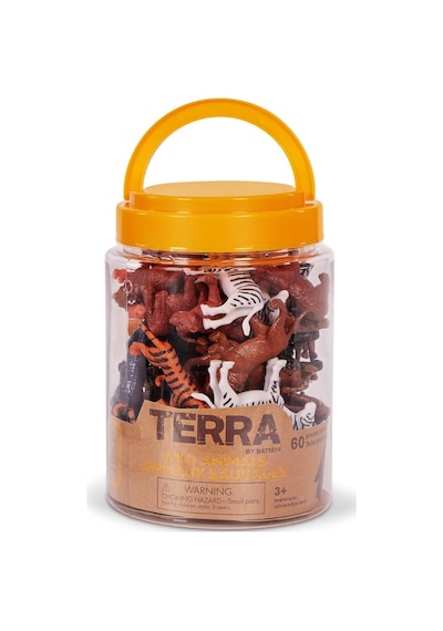 Terra 60 Parça Tüp İçinde Küçük Oyun Seti - Safari